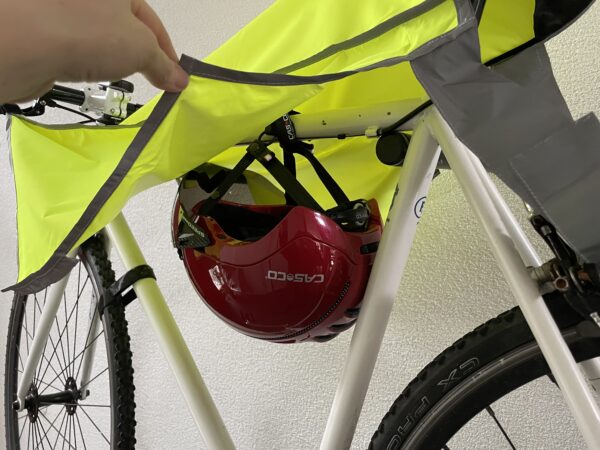Drachenhaut Edition 2in1 neongelb – Regenschutz für Radler