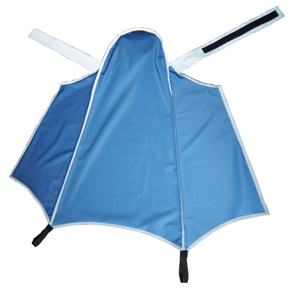 Blaue Drachenhaut 2in1 Edition – Radfahrer Regenschutz