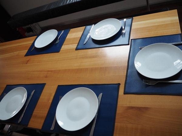 Tischsets blau aus LKW-Plane – 2 Stück