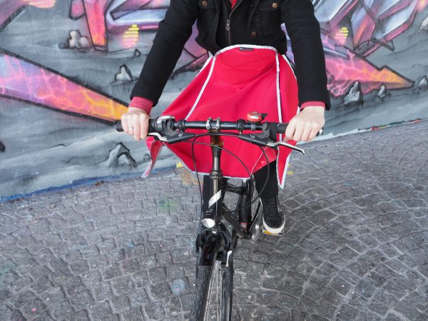 Drachenhaut Edition 2in1 rot- Radfahrer-Regenschutz