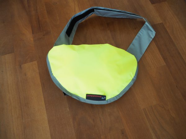 Drachenhaut Edition 2in1 neongelb – Regenschutz für Radler