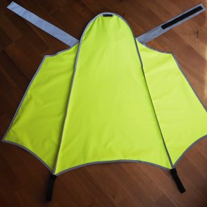 Drachenhaut Edition 2in1 neongelb – Regenschutz für Radler